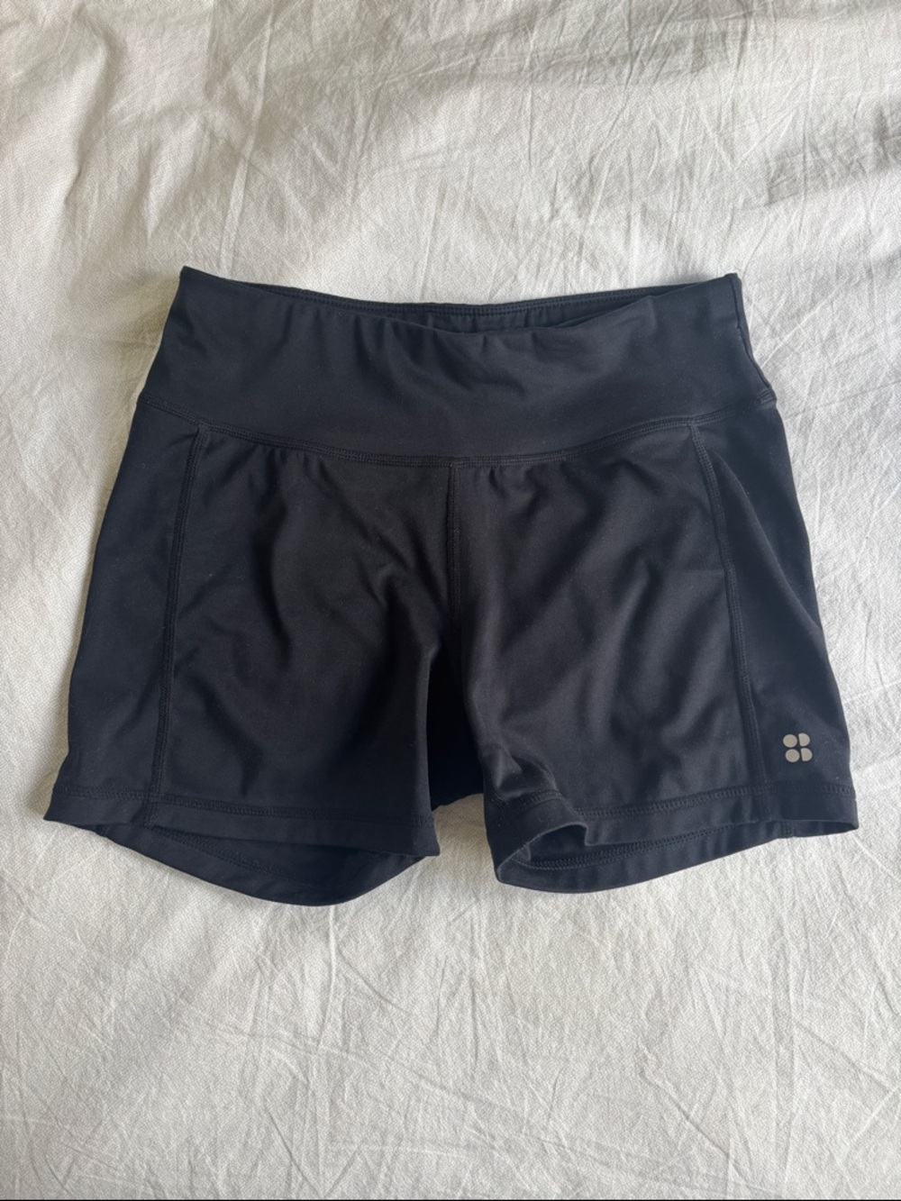 Sweaty Betty Black High-Rise Athletic Shorts